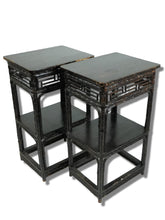 Load image into Gallery viewer, Asian Bamboo Tables (Pair)