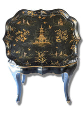 Load image into Gallery viewer, Antique Papier-Maché Chinoiserie Tray Table