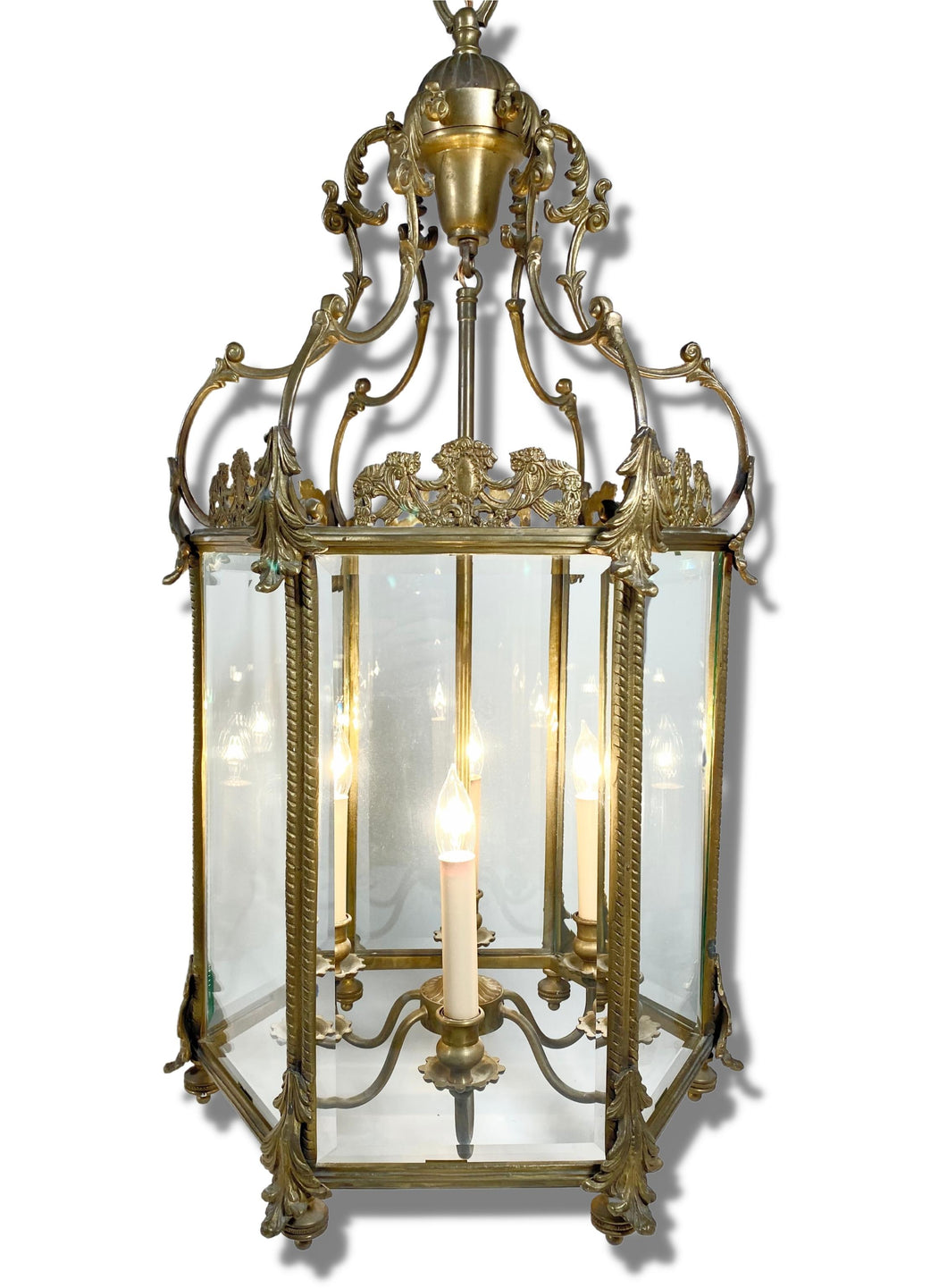 Louis VX Style Bronze Lantern