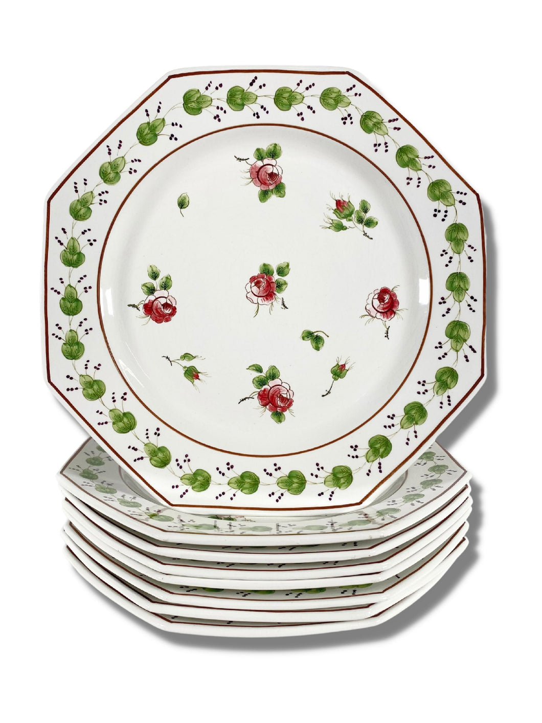 Antique Floral Plates (Set)