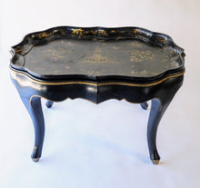 Load image into Gallery viewer, Antique Papier-Maché Chinoiserie Tray Table