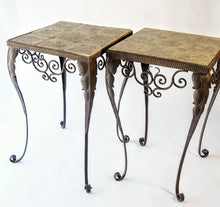 Load image into Gallery viewer, Terra-Cotta Tile Top Tables (Pair)