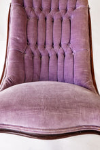 Load image into Gallery viewer, Small Victorian Velvet Chair