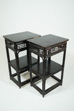 Load image into Gallery viewer, Asian Bamboo Tables (Pair)
