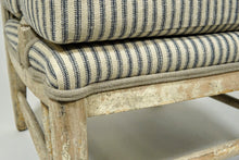 Load image into Gallery viewer, Pair of French Country Lounge Chairs with Matching Ottoman (Set)