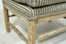 Load image into Gallery viewer, Pair of French Country Lounge Chairs with Matching Ottoman (Set)