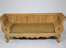 Load image into Gallery viewer, Antique Stripped Pine Settee