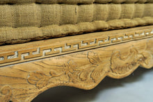 Load image into Gallery viewer, Antique Stripped Pine Settee