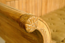 Load image into Gallery viewer, Antique Stripped Pine Settee