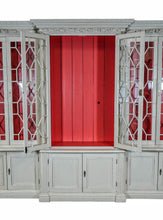 Load image into Gallery viewer, George III Style White-Painted Breakfront Bookcase