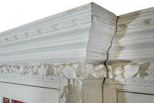Load image into Gallery viewer, George III Style White-Painted Breakfront Bookcase