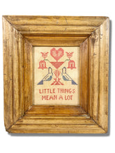 Load image into Gallery viewer, Vintage Cross-Stitch Sampler