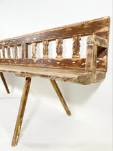 Load image into Gallery viewer, Antique Train Station Bench

