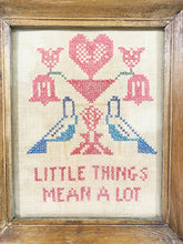Load image into Gallery viewer, Vintage Cross-Stitch Sampler