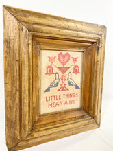 Load image into Gallery viewer, Vintage Cross-Stitch Sampler