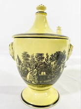 Load image into Gallery viewer, Yellow Mottahedeh Lidded Urns (Pair)