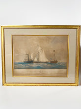 Load image into Gallery viewer, Antique Hand-Colored Ship Prints (Pair)
