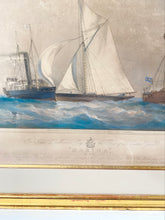 Load image into Gallery viewer, Antique Hand-Colored Ship Prints (Pair)