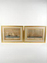 Load image into Gallery viewer, Antique Hand-Colored Ship Prints (Pair)