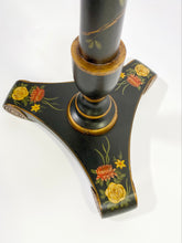 Load image into Gallery viewer, Black Floral Lamp Table