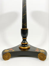 Load image into Gallery viewer, Black Floral Lamp Table