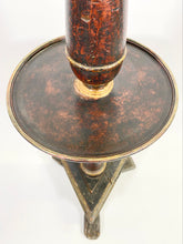 Load image into Gallery viewer, Painted Pedestal Lamp Table