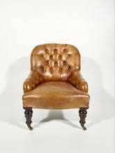 Load image into Gallery viewer, Leather Chesterfield Slipper Chair
