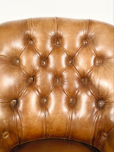 Load image into Gallery viewer, Leather Chesterfield Slipper Chair