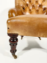 Load image into Gallery viewer, Leather Chesterfield Slipper Chair