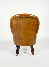 Load image into Gallery viewer, Leather Chesterfield Slipper Chair