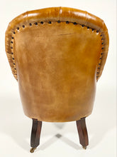 Load image into Gallery viewer, Leather Chesterfield Slipper Chair