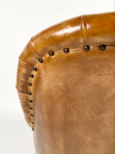 Load image into Gallery viewer, Leather Chesterfield Slipper Chair