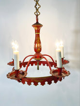 Load image into Gallery viewer, Red Tôle Chandelier