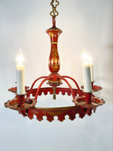 Load image into Gallery viewer, Red Tôle Chandelier