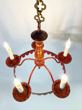 Load image into Gallery viewer, Red Tôle Chandelier
