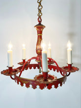 Load image into Gallery viewer, Red Tôle Chandelier