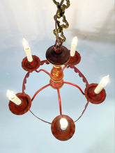 Load image into Gallery viewer, Red Tôle Chandelier
