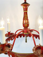 Load image into Gallery viewer, Red Tôle Chandelier