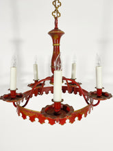 Load image into Gallery viewer, Red Tôle Chandelier