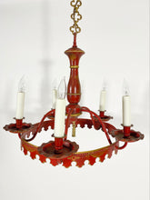 Load image into Gallery viewer, Red Tôle Chandelier