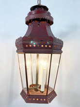 Load image into Gallery viewer, Antique Red Tôle Lantern