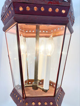 Load image into Gallery viewer, Antique Red Tôle Lantern