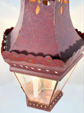 Load image into Gallery viewer, Antique Red Tôle Lantern