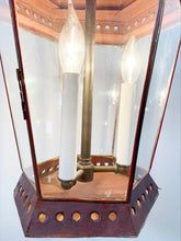 Load image into Gallery viewer, Antique Red Tôle Lantern