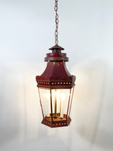 Load image into Gallery viewer, Antique Red Tôle Lantern