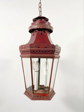 Load image into Gallery viewer, Antique Red Tôle Lantern
