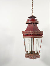 Load image into Gallery viewer, Antique Red Tôle Lantern