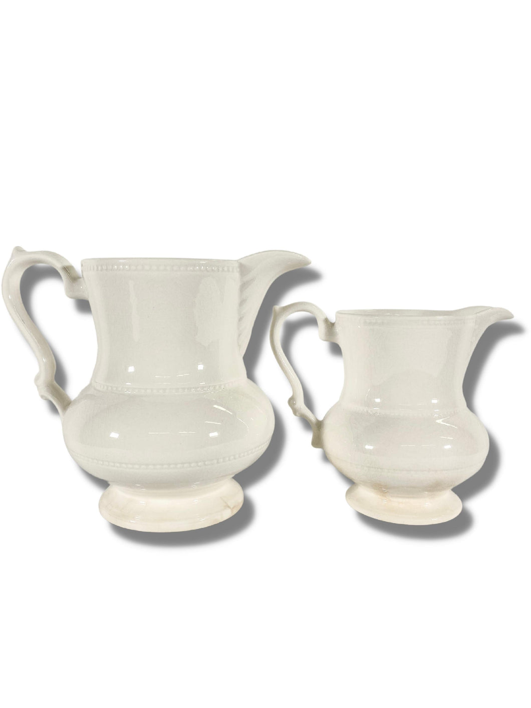 Small Assorted Ironstone Pitchers (Pair)