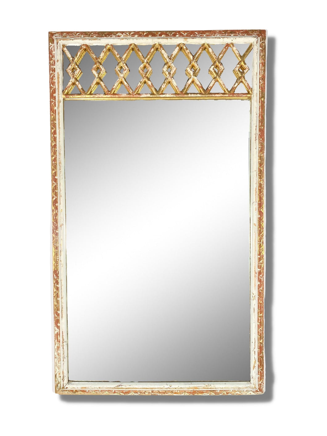 Lattice Trumeau Mirror