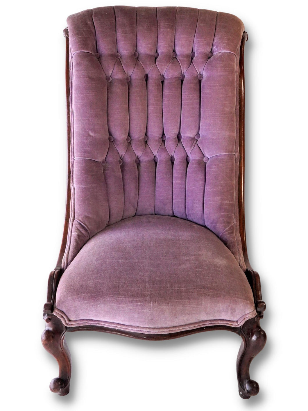 Small Victorian Velvet Chair